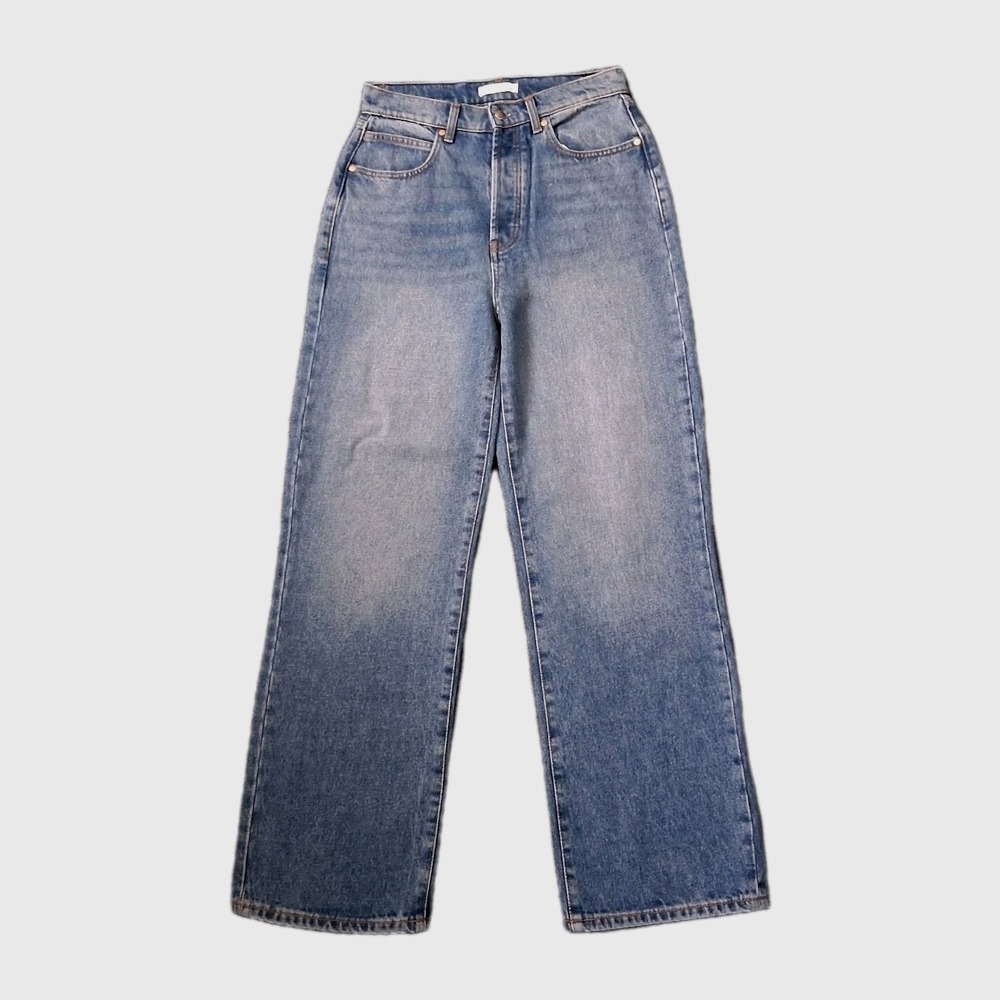 Betro Simone High Rise Wide‎ Leg Button Fly Jeans Size 29 X 32" Denim Light Wash